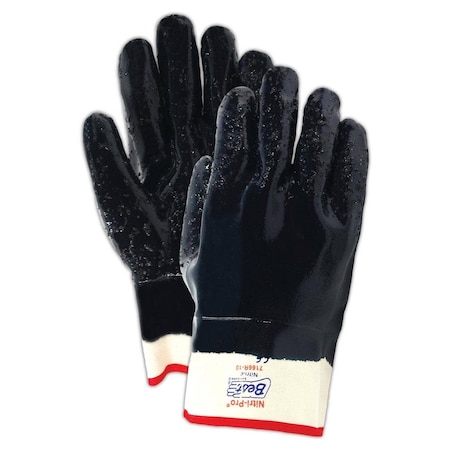 Showa SHOWA 7166R Nitrile Fully Coated Glove, 12PK 7166R-10